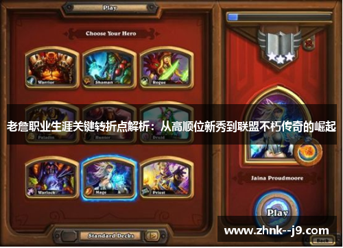 老詹职业生涯关键转折点解析：从高顺位新秀到联盟不朽传奇的崛起